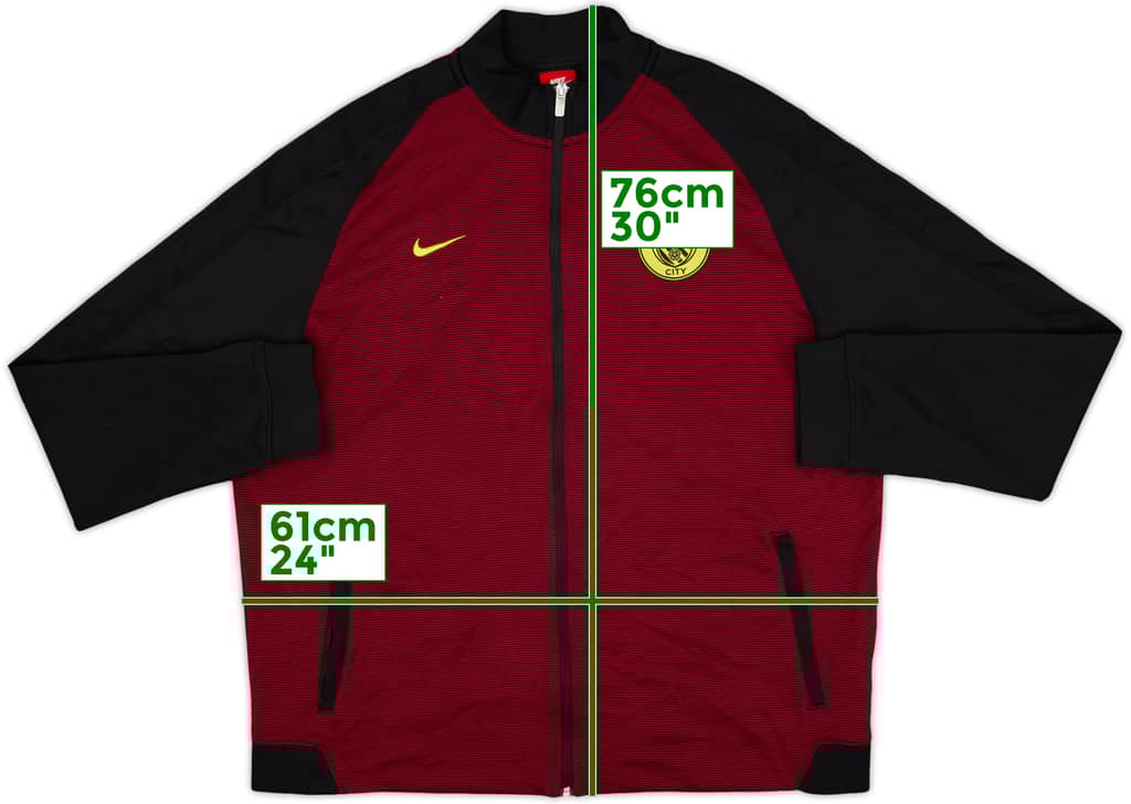 2016-17 Manchester City Nike Track Jacket - 9/10 - (XXL)