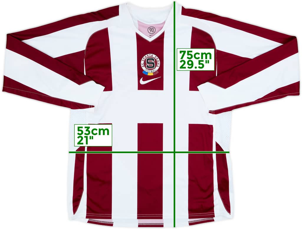 2006-07 Sparta Prague Away L/S Shirt - 8/10 - (L)