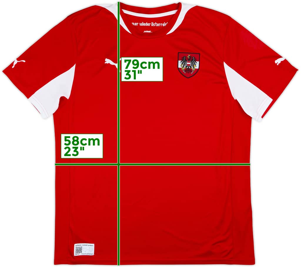 2012-14 Austria Home Shirt - 8/10 - (XXL)