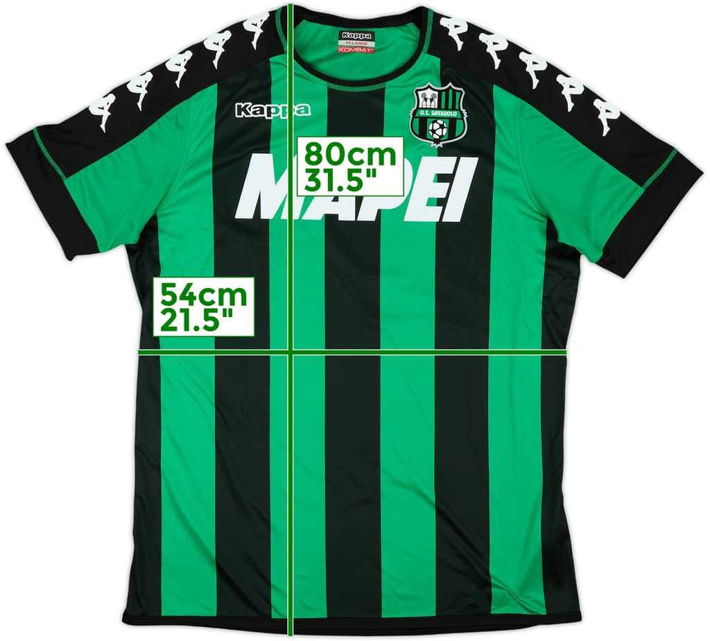 2016-17 Sassuolo Home Shirt - 8/10 - (XXL)
