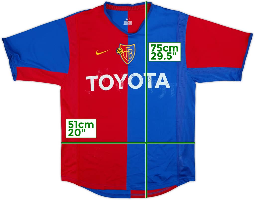 2002-04 FC Basel Home Shirt - 5/10 - (M)