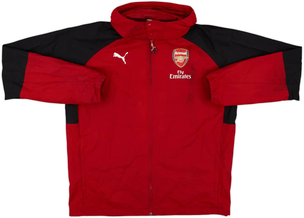 2017-18 Arsenal Puma Hooded Rain Jacket - 5/10 - (XL)