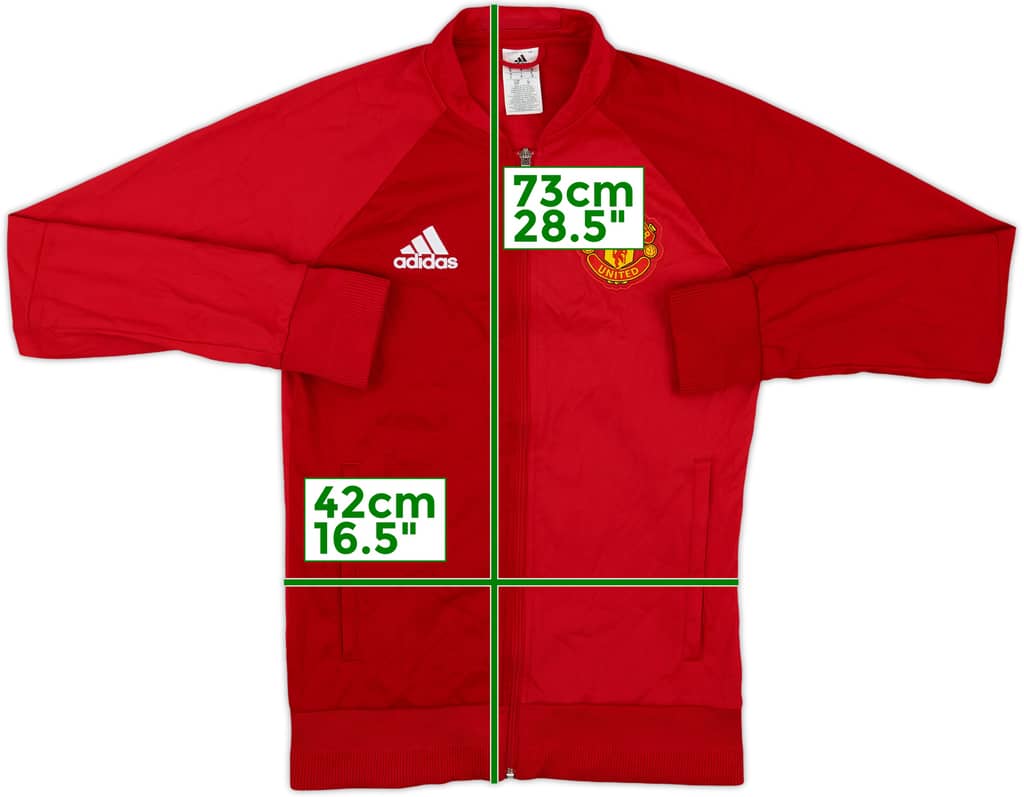 2016-17 Manchester United adidas Track Jacket - 6/10 - (S)