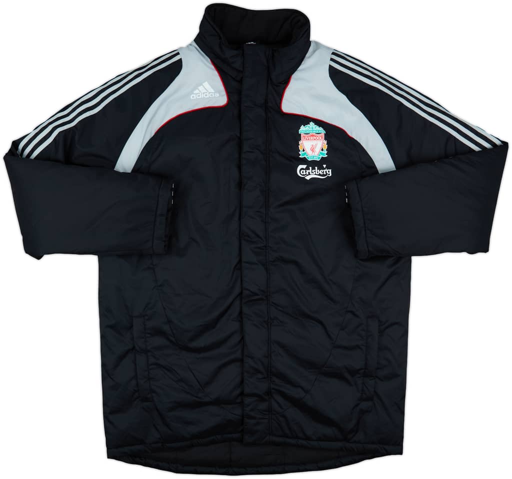 2008-09 Liverpool adidas Padded Bench Coat - 8/10 - (XL)