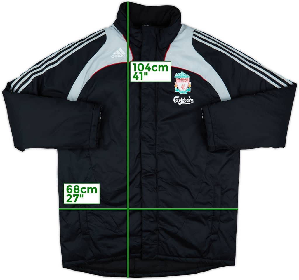 2008-09 Liverpool adidas Padded Bench Coat - 8/10 - (XL)