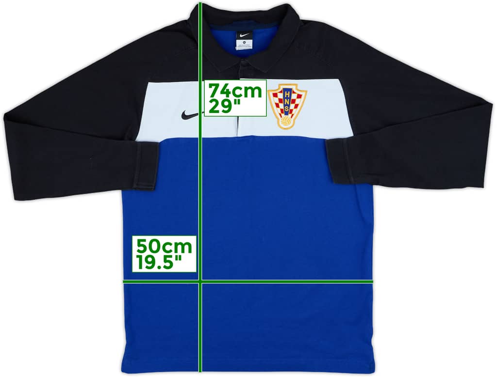 2010-11 Croatia Nike Rugby Polo Shirt - 8/10 - (M)