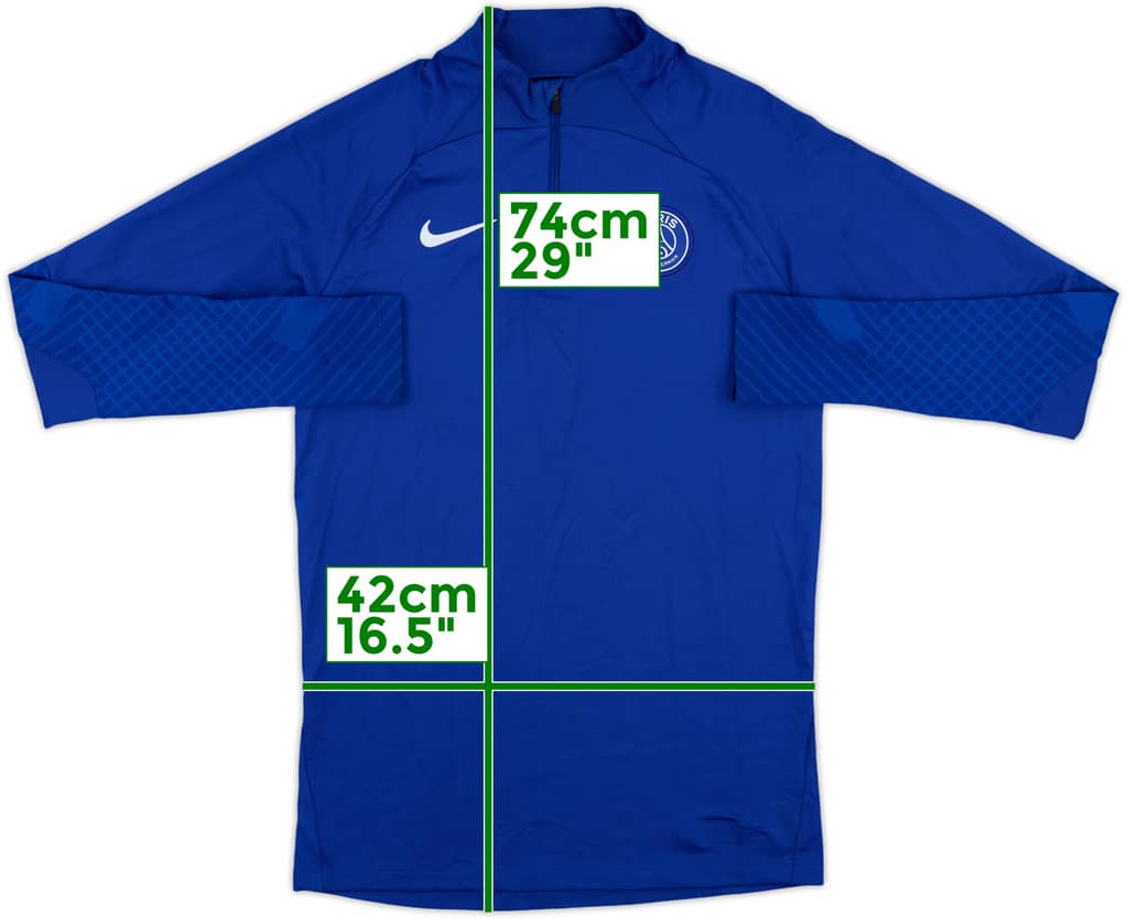 2022-23 Paris Saint-Germain Nike 1/4 Zip Drill Top - 7/10 - (S)
