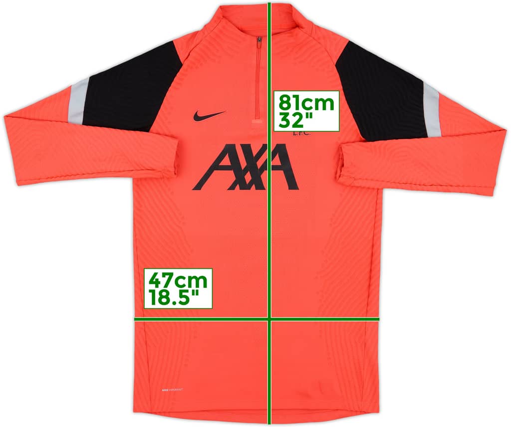 2020-21 Liverpool Nike Vaporknit 1/4 Zip Drill Top - 6/10 - (M)