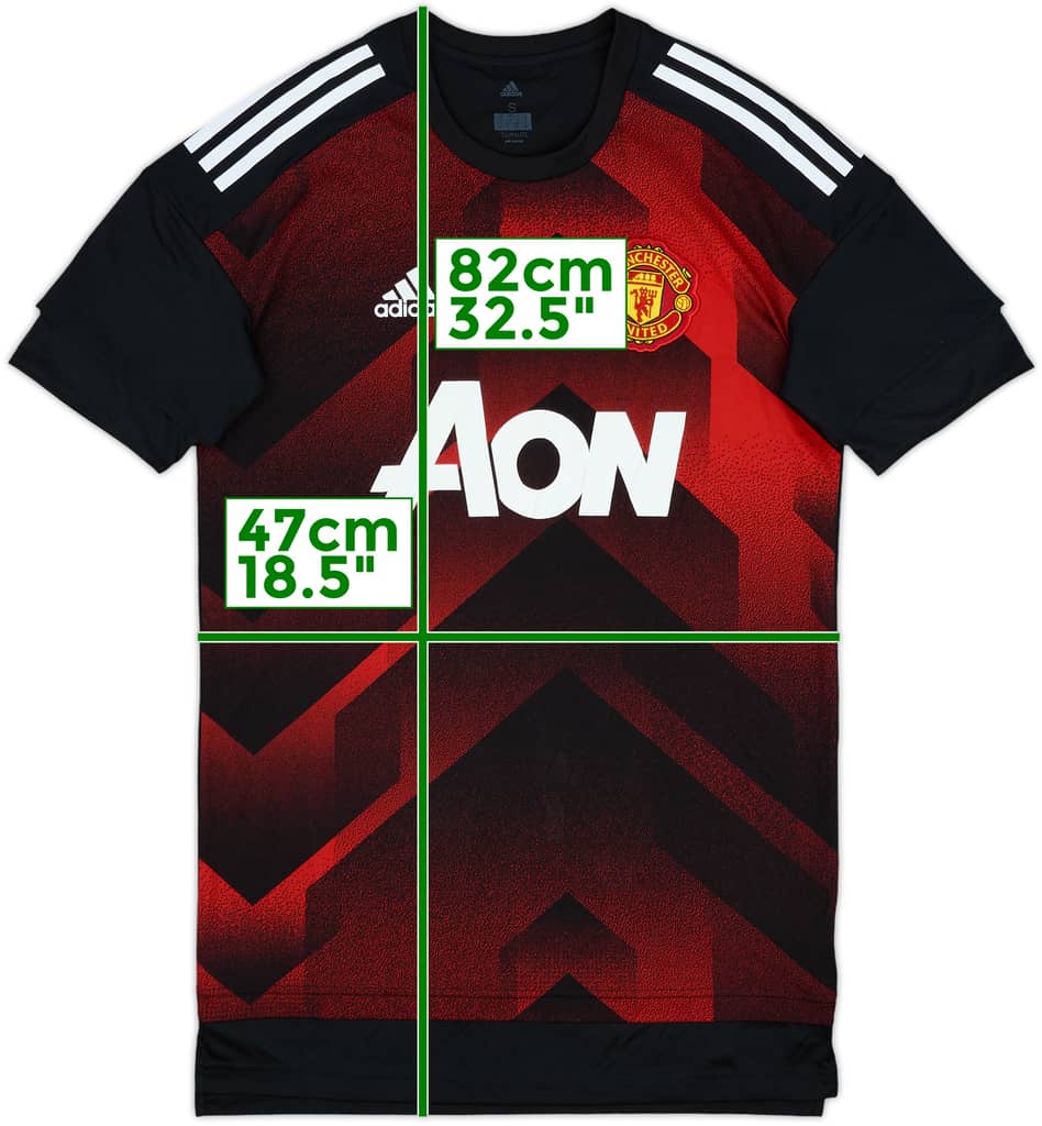2017-18 Manchester United adidas Training Shirt - 9/10 - (S)