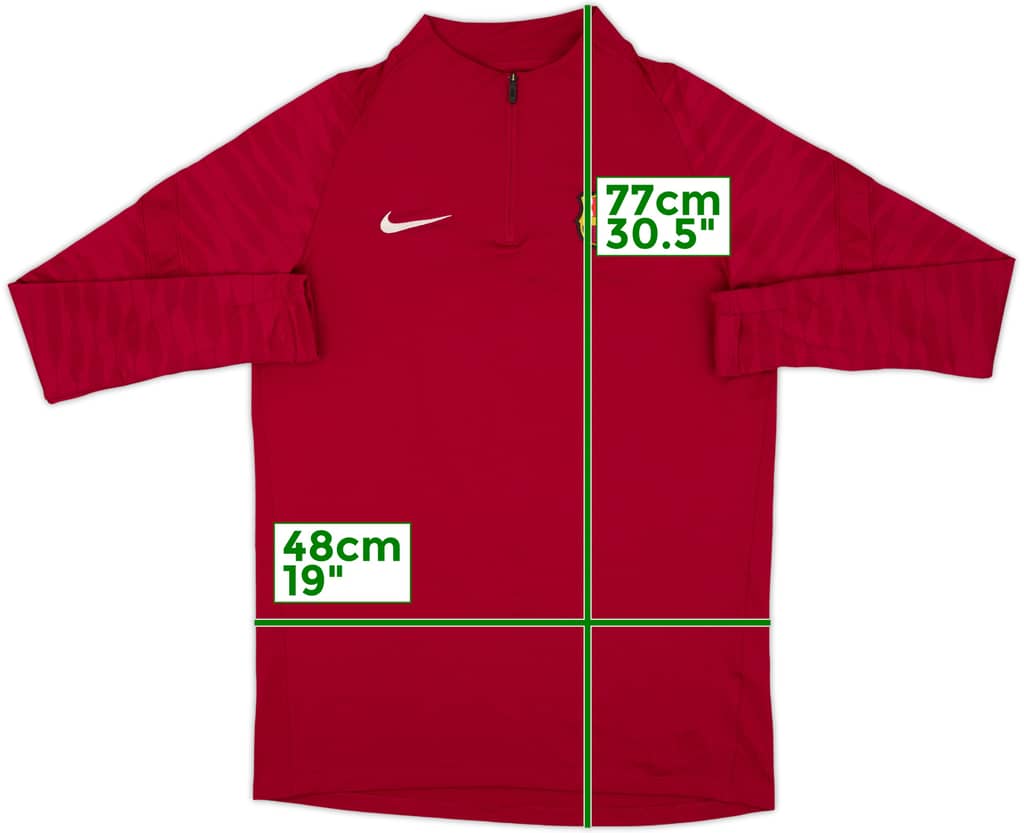 2021-22 Barcelona Nike 1/4 Zip Drill Top - 8/10 - (M)