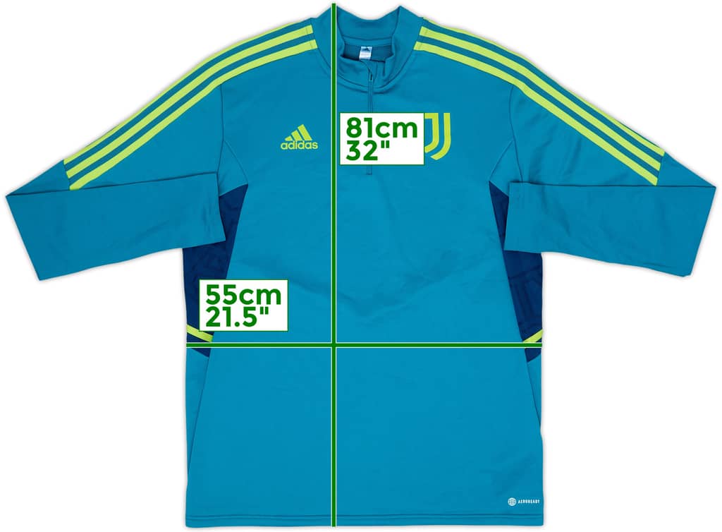 2022-23 Juventus adidas 1/4 Zip Drill Top - 10/10 - (L)