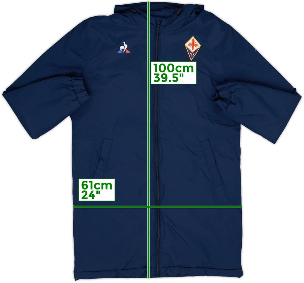 2018-19 Fiorentina Le Coq Sportif Padded Bench Coat - 10/10 - (L)