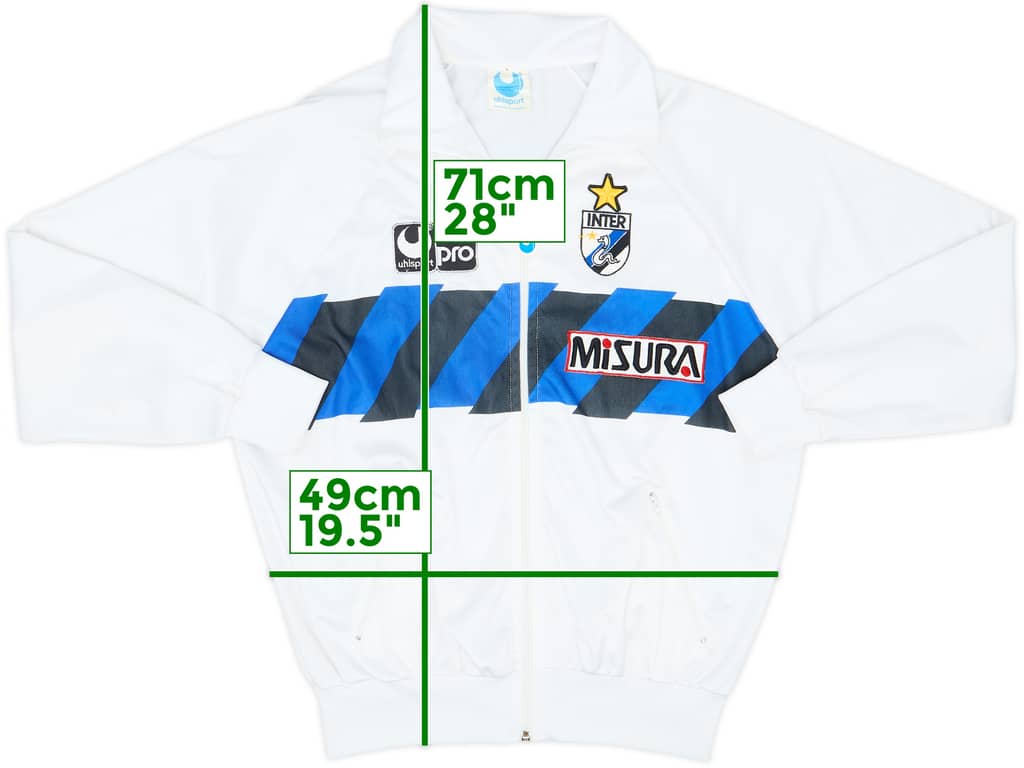1988-89 Inter de Milán Uhlsport Chaqueta de Chándal - 8/10 - (L)