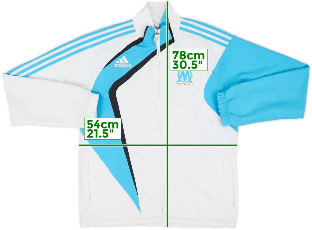 2009-10 Olympique Marseille adidas Track Jacket - 5/10 - (M)