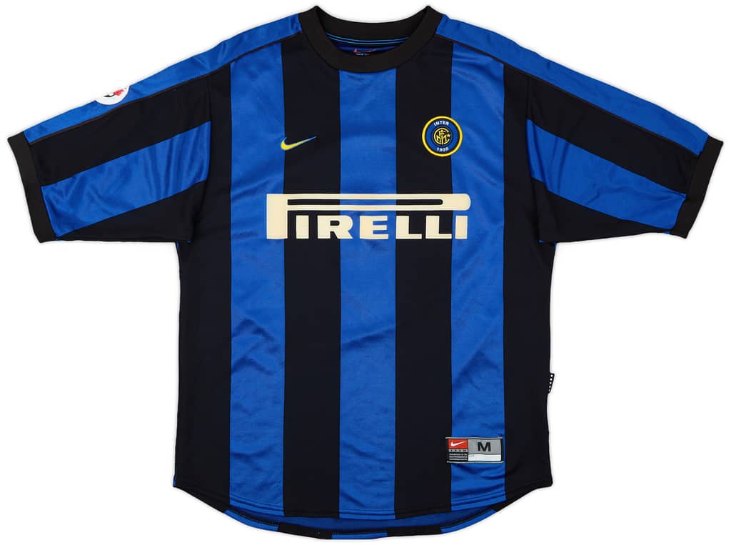 1999-00 Inter Milan Home Shirt Ronaldo #9 - 8/10 - (M)