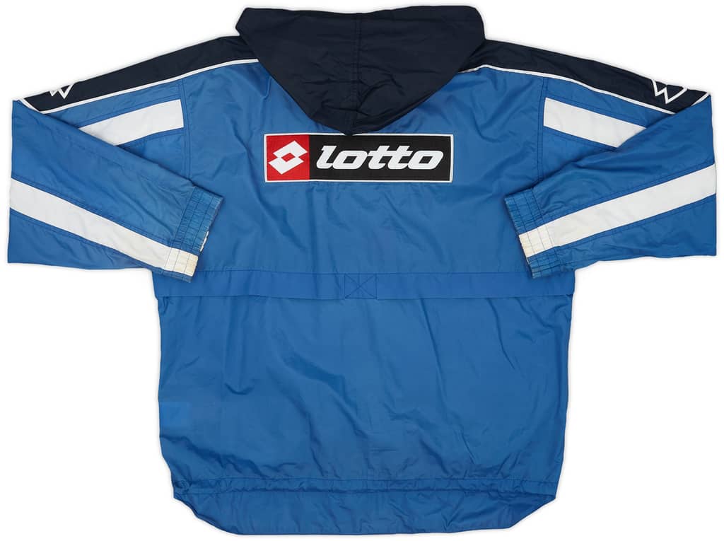 2001-02 Hellas Verona Lotto Hooded Rain Jacket - 9/10 - (L)