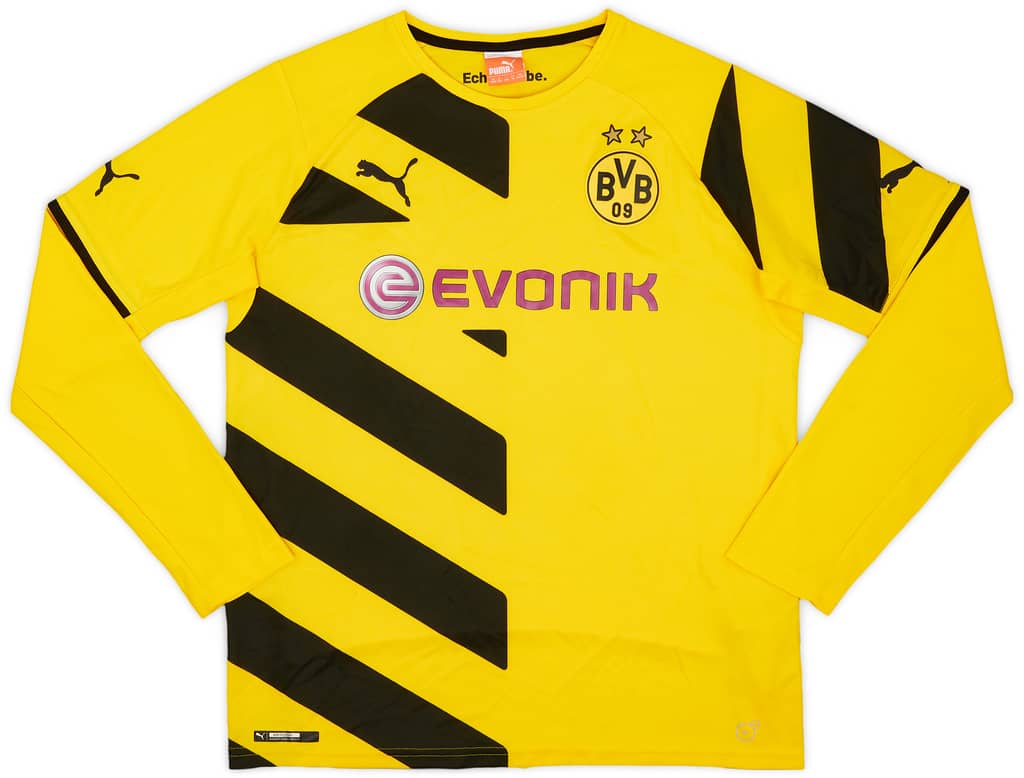 2014-15 Borussia Dortmund Home L/S Shirt - 9/10 - (XXL.Boys)