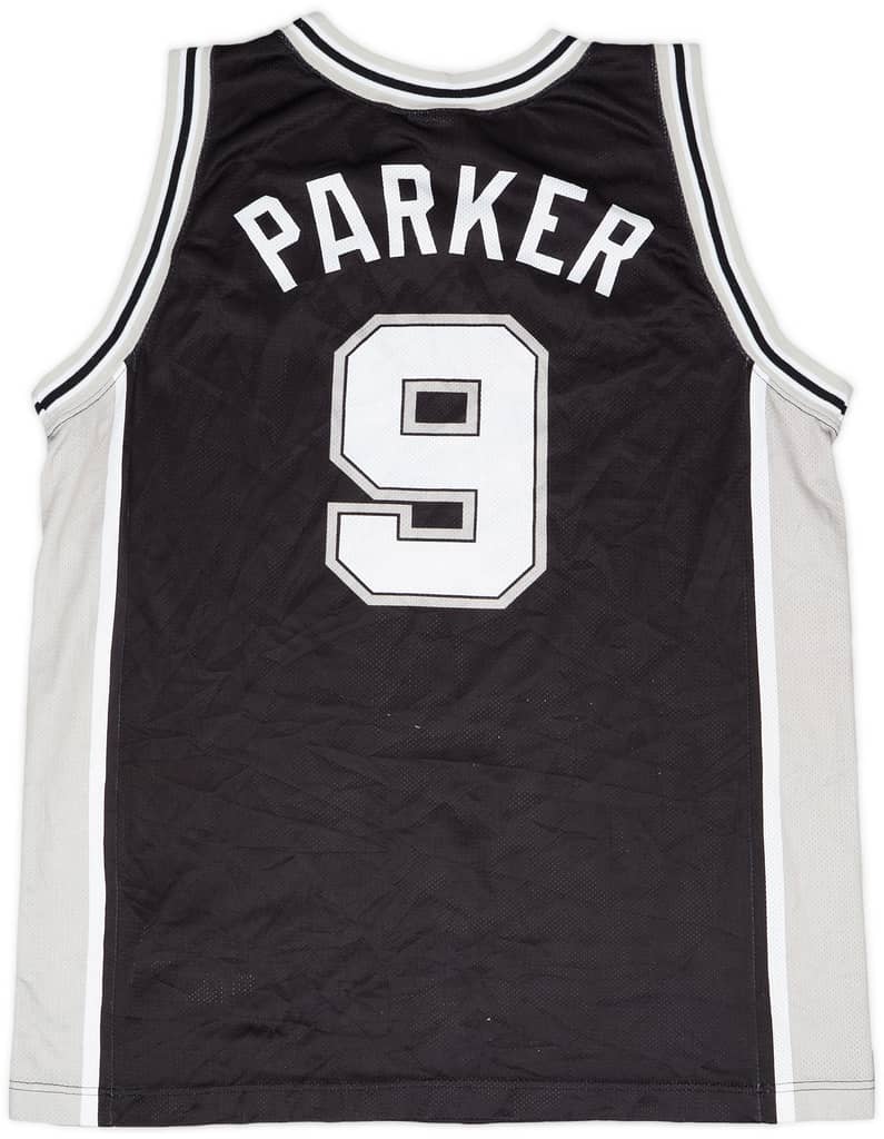 2002-10 San Antonio Spurs Parker #9 Champion Away Jersey - 9/10 - (L)
