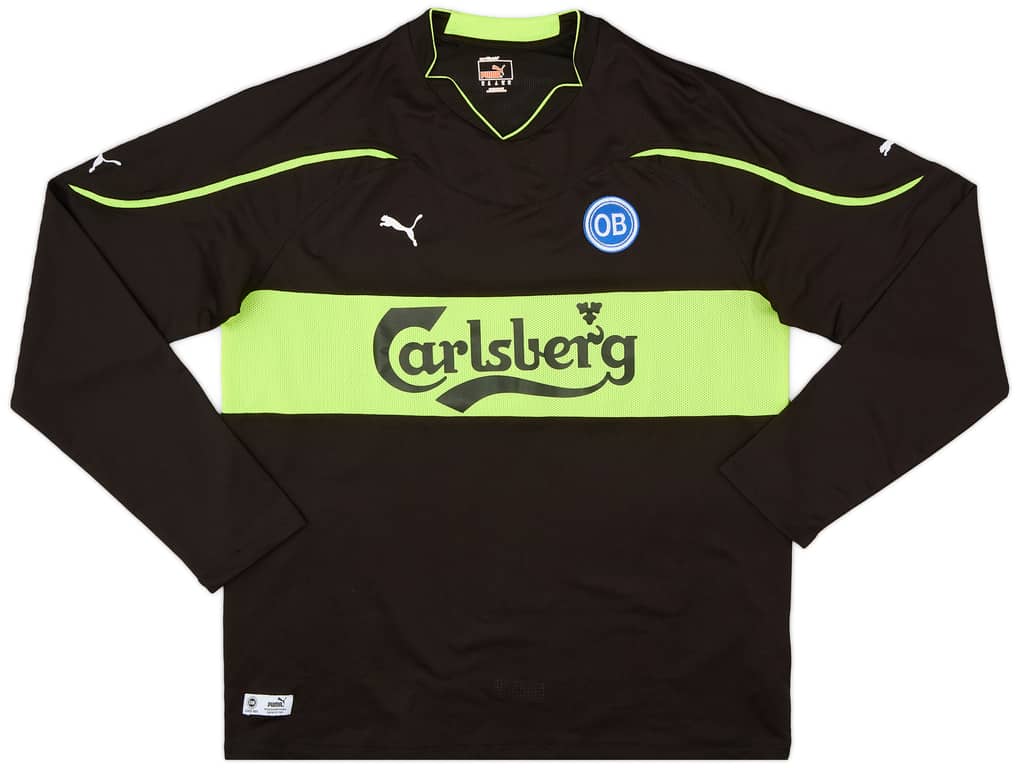 2010-11 OB Odense Away L/S Shirt - 9/10 - (XL)