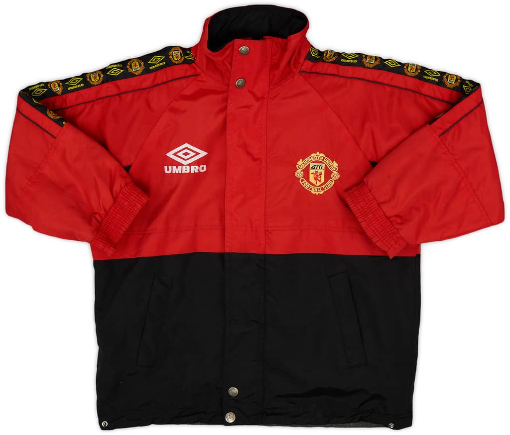 1995-97 Manchester United Umbro Bench Coat - 7/10 - (S)