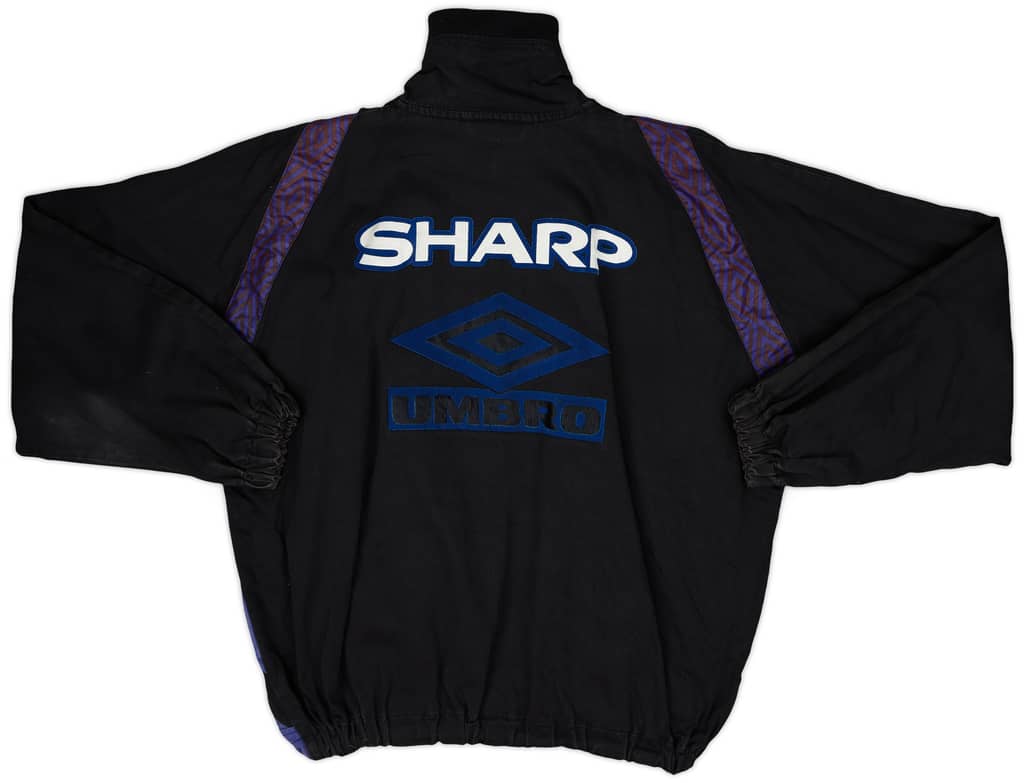 1996-97 Manchester United 1/4 Zip Drill Top - 7/10 - (M)