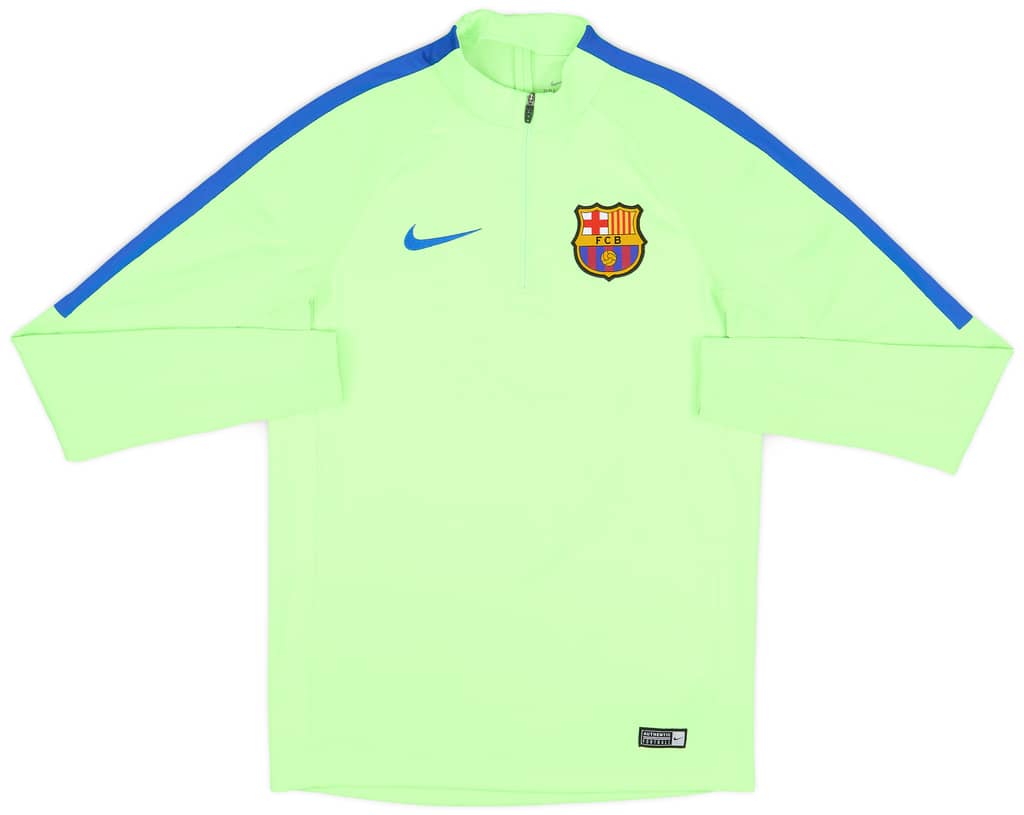 2017-18 Barcelona Nike 1/4 Zip Drill Top - 7/10 - (S)