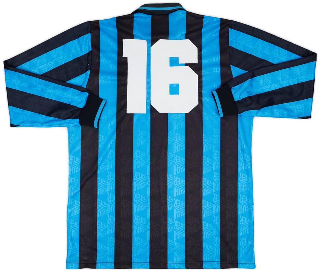 1992-93 Inter Milan Match Issue Home L/S Shirt #16