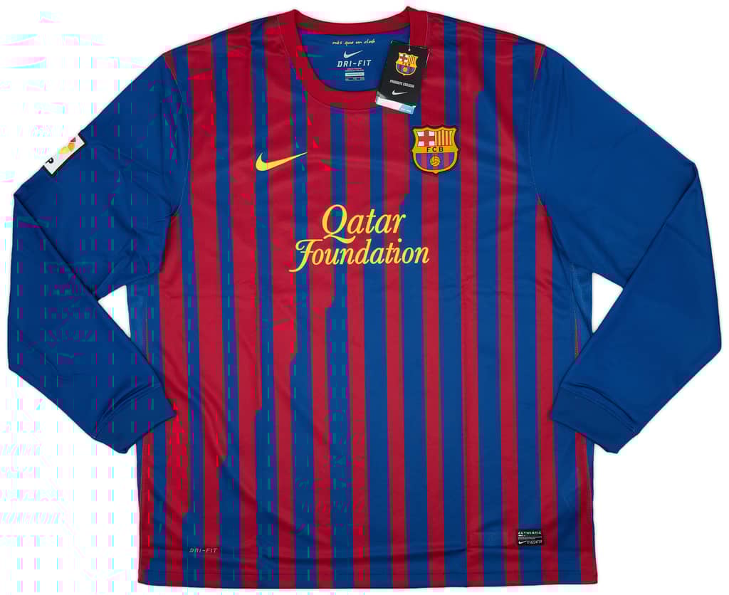 2011-12 Barcelona Home L/S Shirt Messi #10 (XXL)
