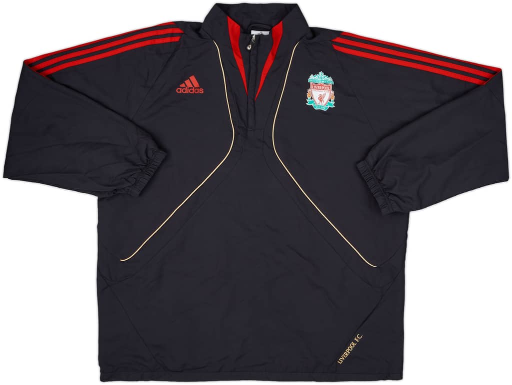 2009-10 Liverpool adidas 1/4 Zip Jacket - 8/10 - (XL)