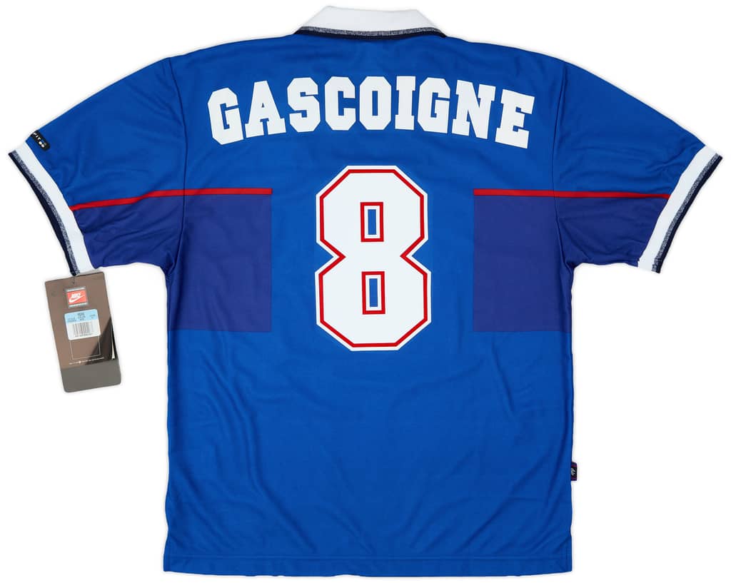 1997-99 Rangers Home Shirt Gascoigne #8 (M)
