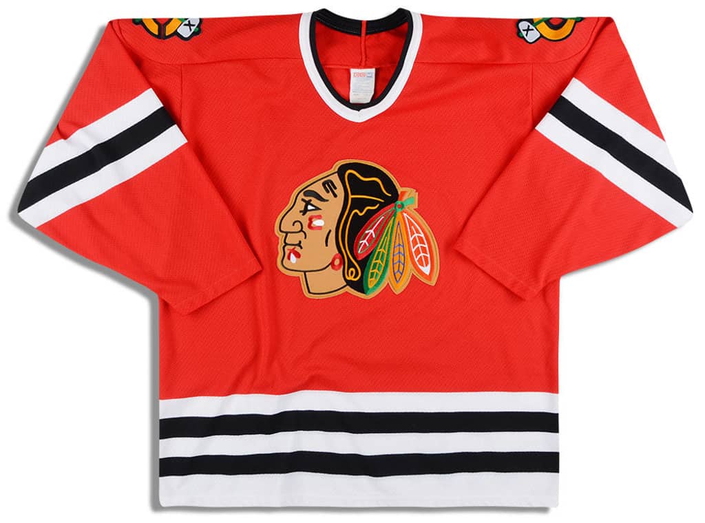 1990-96 Chicago Blackhawks CCM Jersey (Away) L