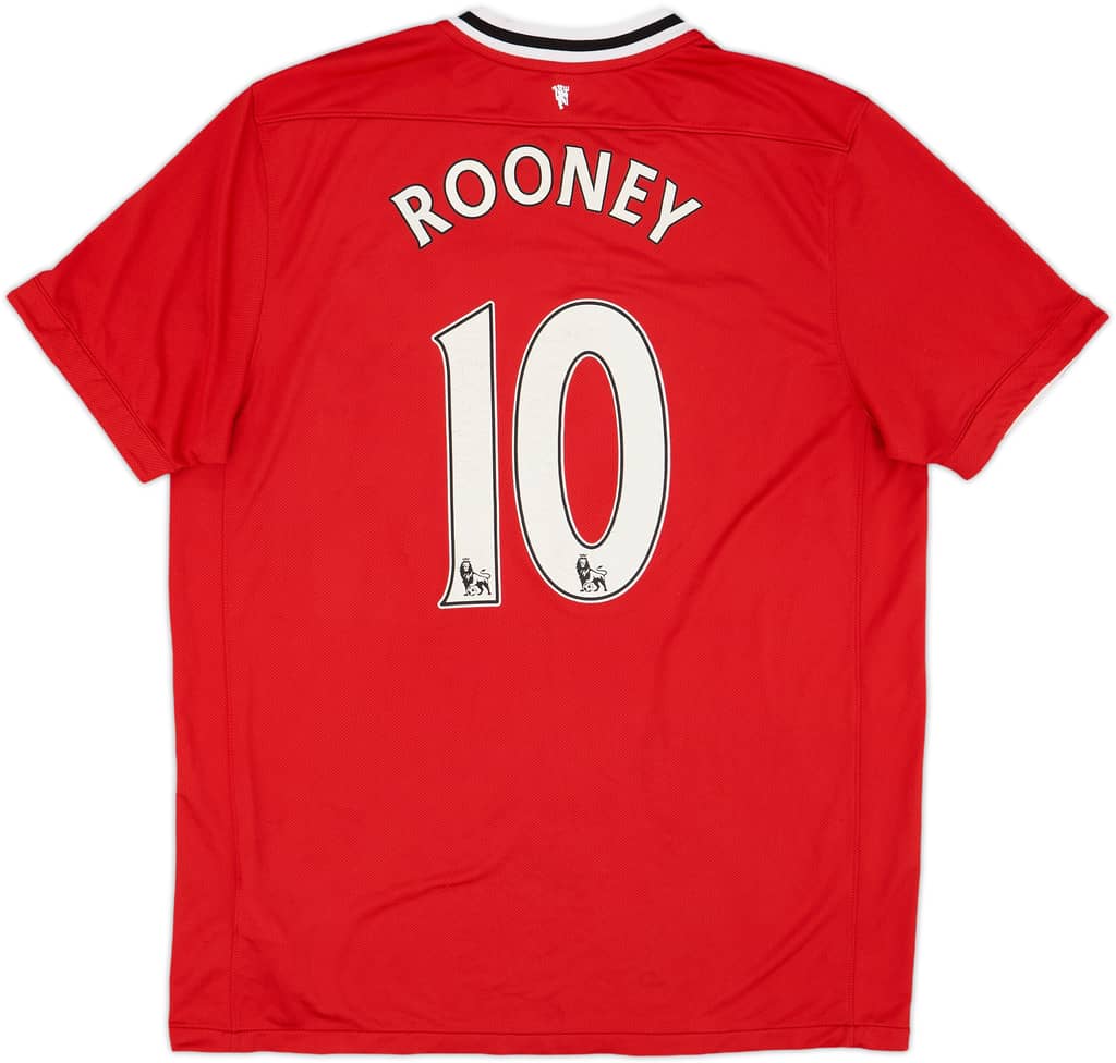 2011-12 Manchester United Home Shirt Rooney #10 - 6/10 - (XL)