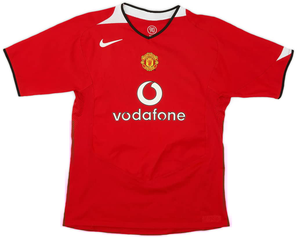 2004-06 Manchester United Home Shirt - 8/10 - (XL.Boys)