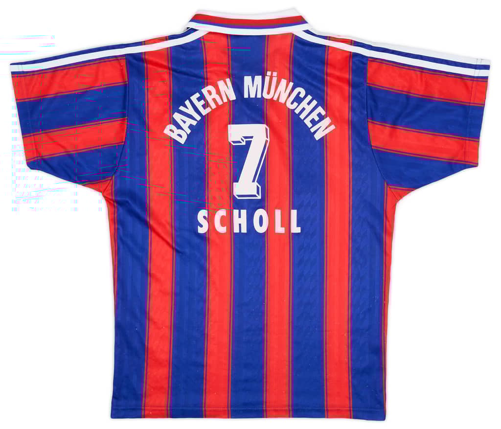 1995-97 Bayern Munich Home Shirt Scholl #7 - 5/10 - (XS/S)
