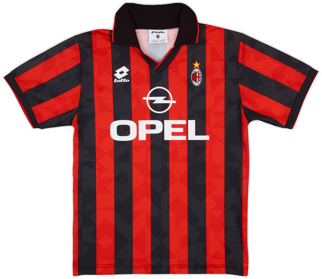 1994-95 AC Milan Home Shirt - 8/10 - (M)