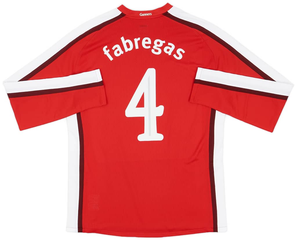2008-10 Arsenal Player Issue Home L/S Shirt Fabregas #4 (XL)