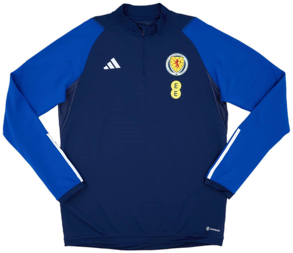 2023-24 Scotland Player Issue 1/4 Zip Training Top - 9/10