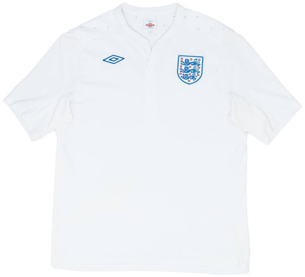 2010-11 England Home Shirt - 8/10 - (XL)