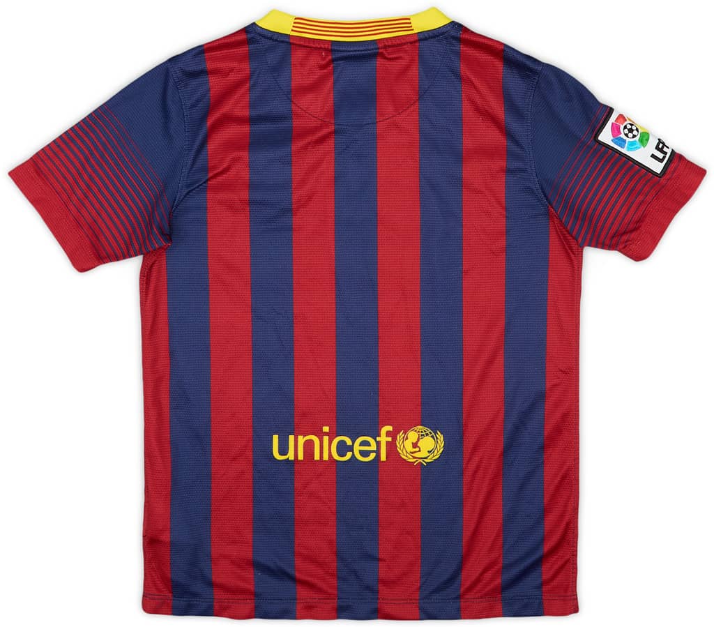 2013-14 Barcelona Home Shirt - 6/10 - (M.Boys)
