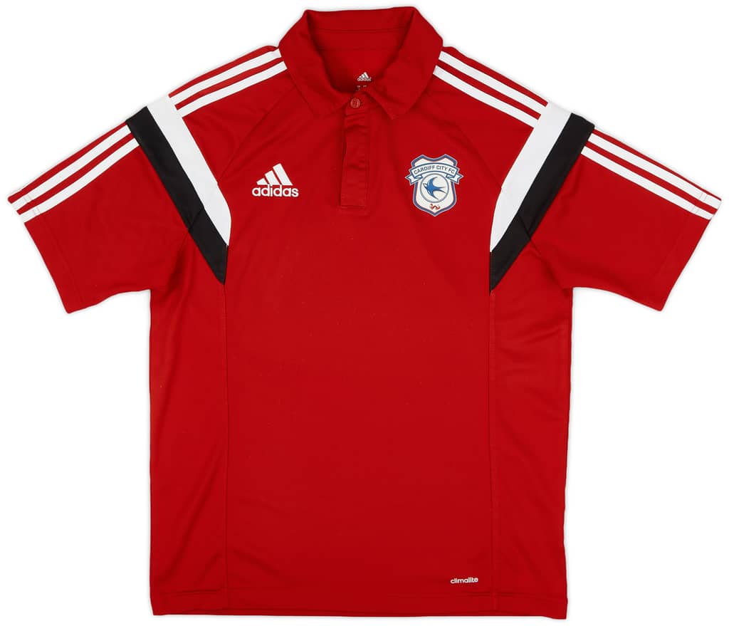 2015-16 Cardiff City adidas Polo Shirt - 9/10 - (M)