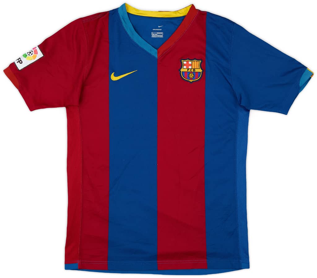 2006-07 Barcelona Home Shirt - 8/10 - (L.Boys)