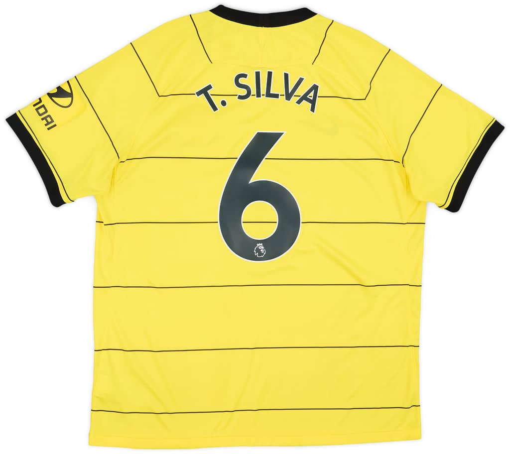 2021-22 Chelsea Away Shirt T.Silva #6 - 7/10 - (XL)