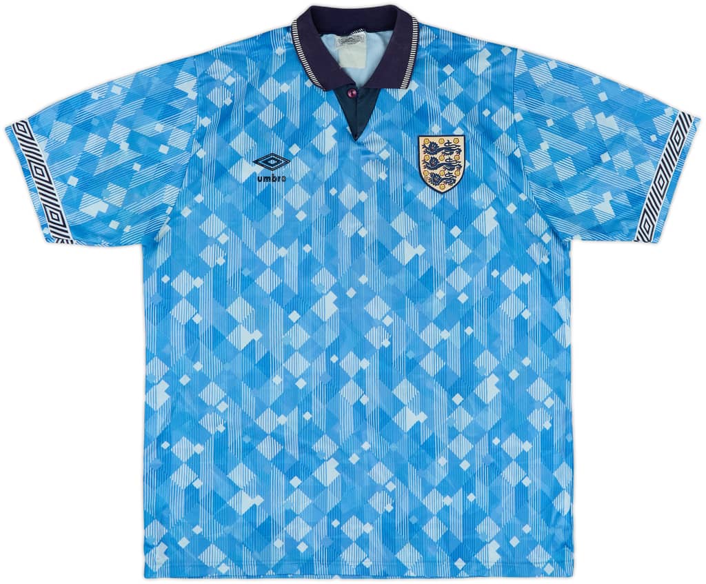 1990-92 England Third Shirt - 8/10 - (L)