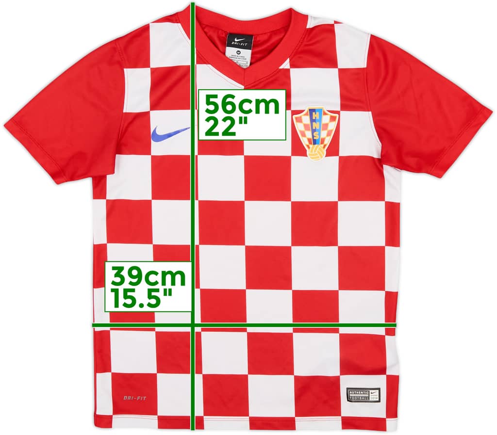 2014-15 Croatia Home Shirt - 6/10 - (M.Boys)
