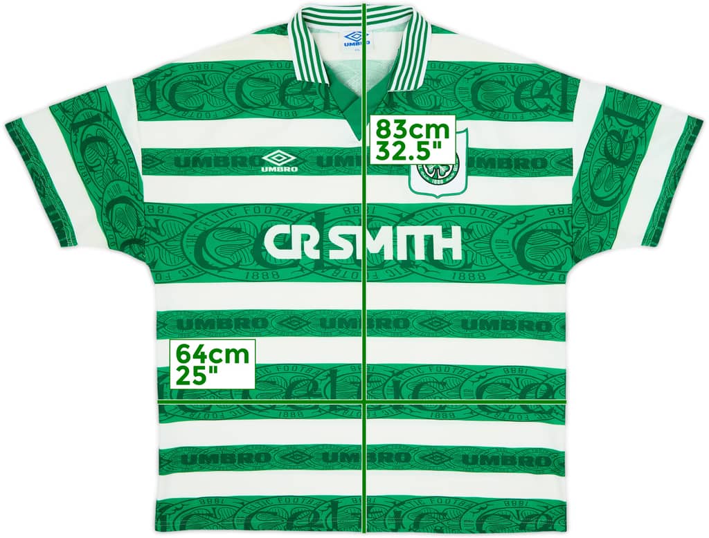 1995-97 Celtic Home Shirt - 8/10 - (XXL)