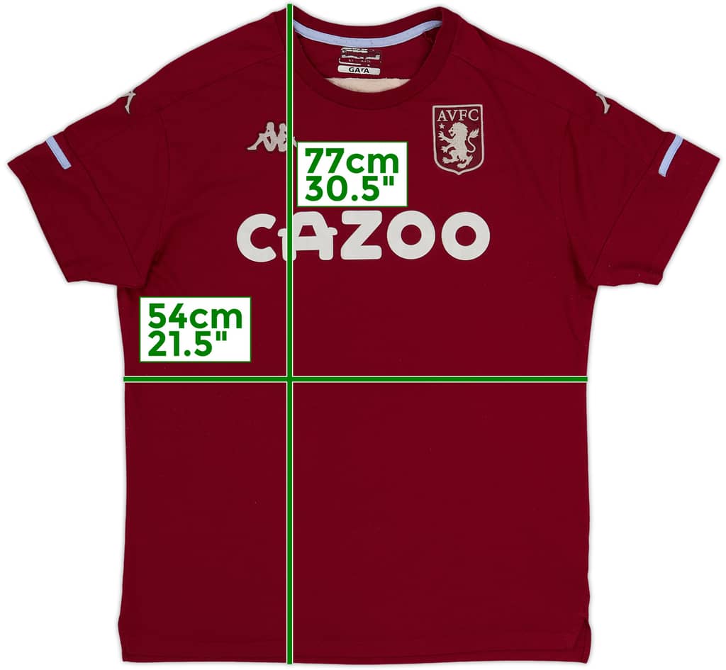 2020-21 Aston Villa Kappa Cotton Tee - 8/10 - (XXL)
