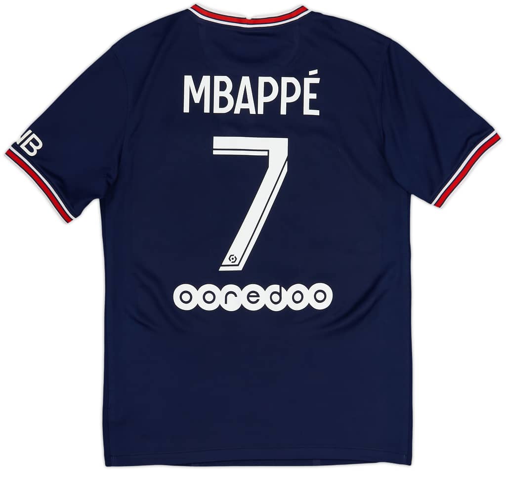 Camiseta de local de Paris Saint-Germain 2021-22 Mbappe #7