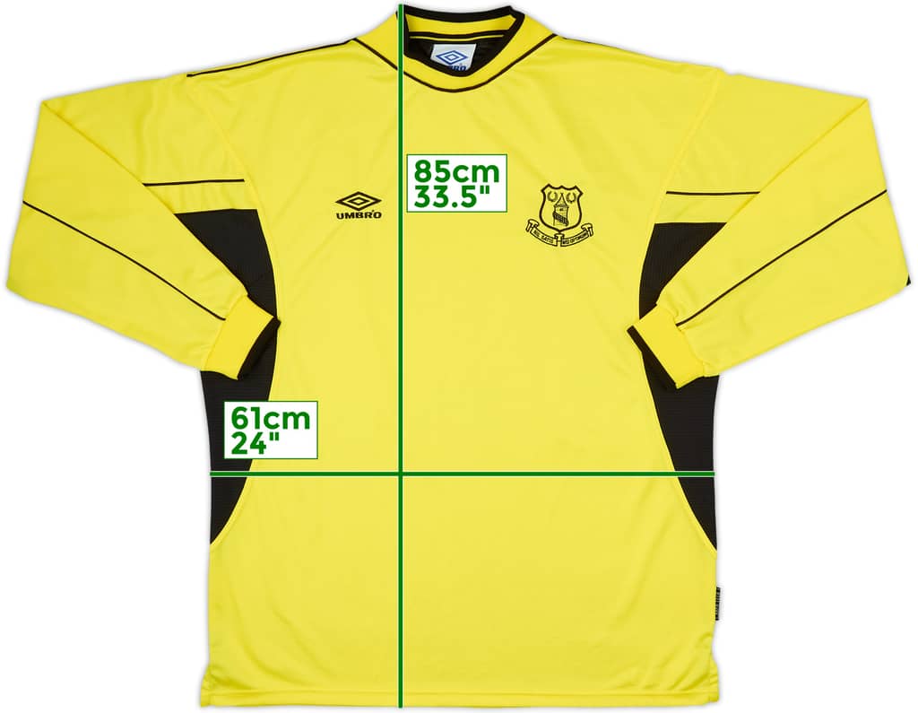 Camiseta de portero del Everton 1999-00 - 8/10 - (XL)