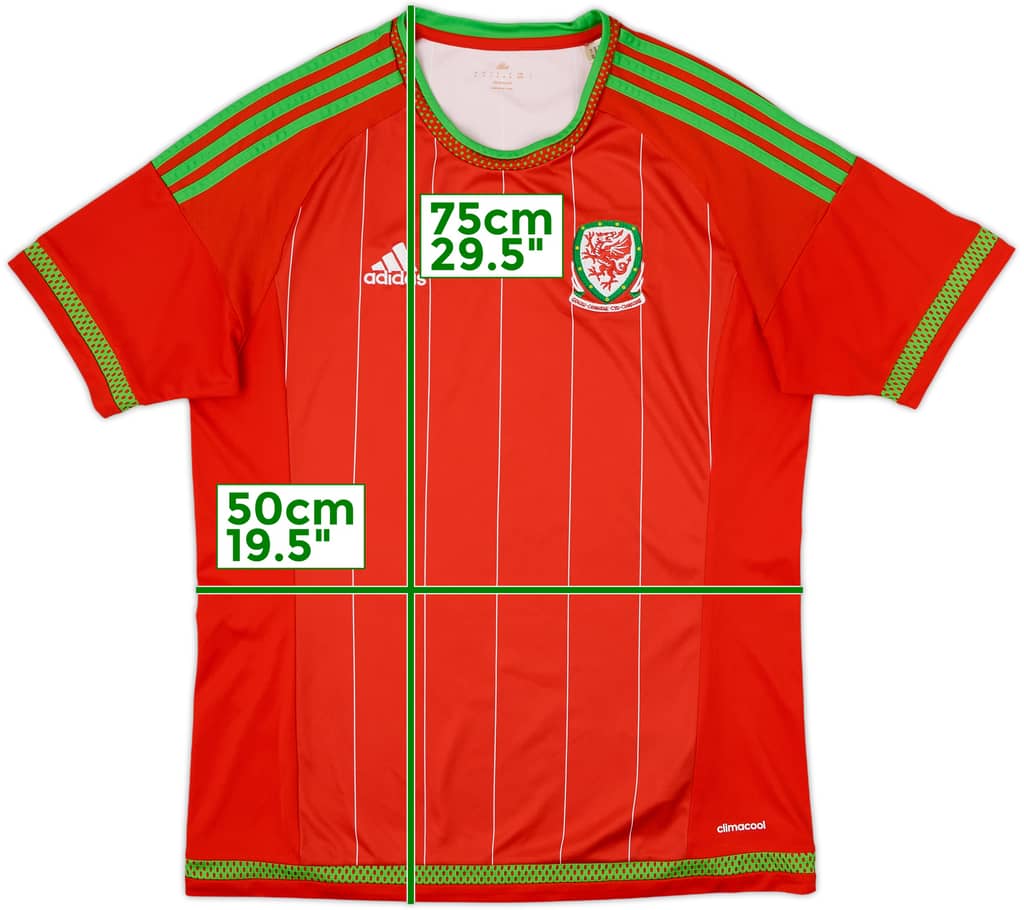 2015-16 Wales Home Shirt - 8/10 - (M)