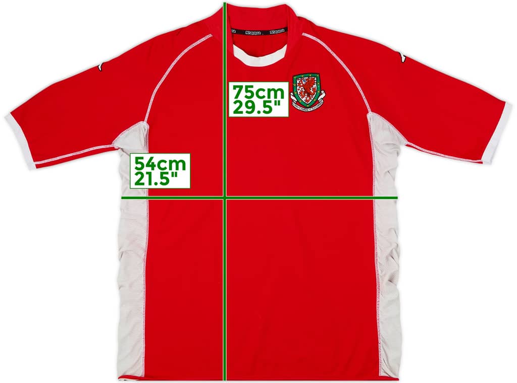 2002-04 Wales Home Shirt - 6/10 - (XL)